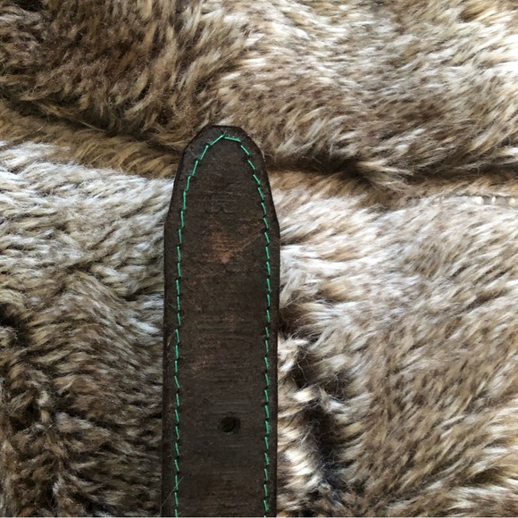 Embossed Hemingway Belt with sailfish & sailboats , beautiful look and feel - Picture 5 of 16